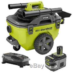 18-Volt ONE+ Lithium-Ion Cordless 6 Gal. Wet/Dry Vacuum Kit with 9.0 Ah LITHIUM+