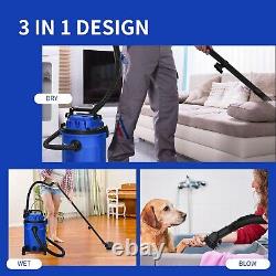 3-in-1 Portable Vacuum Cleaner 25 L Mobile Vacuum with Attachments Wet/Dry Hoovers