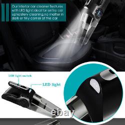 4in1 Portable Car Vacuum Cleaner 6000Pa Wet&Dry Cordless Handheld Strong Suction