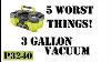 5 Worst Things Ryobi 18v One 3 Gallon Portable Project Wet Dry Vacuum P3240