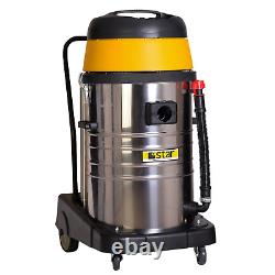 80L Industrial Vacuum Cleaner Wet & Dry Hose Dust Bag Crevice Nozzle Commercial