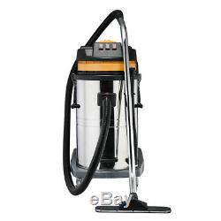 80L Industrial Vacuum Cleaner Wet & Dry Vac Commercial Stainless Steel Powerful