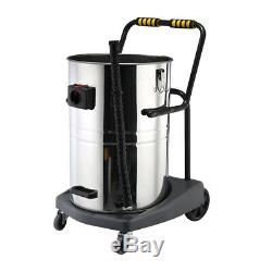 80L Industrial Vacuum Cleaner Wet & Dry Vac Commercial Stainless Steel Powerful