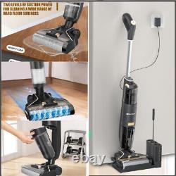 Bagless Floor Cleaner Cordless Hoover Upright Vacuum Cleaner Steam Wet Dry