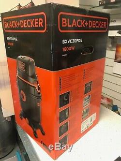 Black & Decker Wet & Dry Vacuum Cleaner 30 L 1600W BXVC30PDE 2 Year Guarantee