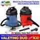Car Wash Valet Wet & Dry Vacuum Duo Cleaning Equipment Package Upholstery Tools