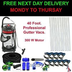 Commercial Wet & Dry Vacuum Gutter Cleaning Machine (12M-40FT) Pole. 10M Hose