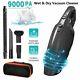 Cordless Car Vacuum Cleaner Handheld Cleaning 9000pa Powerful Wet/dry Suction