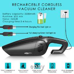 Cordless Car Vacuum Cleaner Handheld Cleaning 9000Pa Powerful Wet/Dry Suction