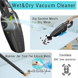 Cordless Car Vacuum Cleaner Handheld Cleaning 9000Pa Powerful Wet/Dry Suction