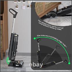 Cordless Hard Floor Cleaner Self-Cleaning Vacuums & Mops Wet & Dry Black