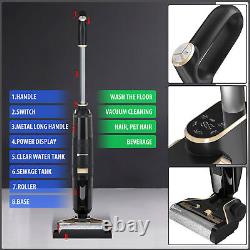 Cordless Wet Dry Vacuum Cleaner Multi-Surface Smart Wireless Vacuum Floor Washer