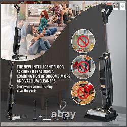 Cordless Wet Dry Vacuum Cleaner Wireless Floor Washer Self-Cleaning Household