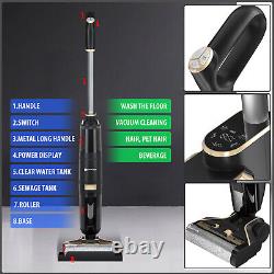 Digital Display Cordless Wet-Dry Vacuum Cleaner and Mop for Hard Floors, Pet Hair