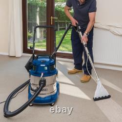 Draper 75442 20L Wet and Dry Shampoo Carpet Valet Vacuum Cleaner 1500W 230V