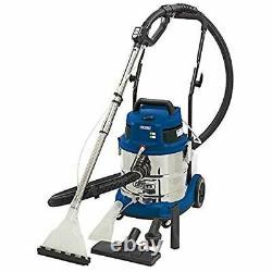 Draper 75442 3 in 1 Wet and Dry Shampoo/Vacuum Cleaner, 20L, 1500W