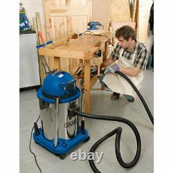 Draper Wet & Dry Vacuum Cleaner 50L with 5m Hose in Blue