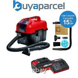 Einhell Cordless Wet Dry Vacuum Cleaner 10L TE-VC 18/10 Li 2347160 + 3AH Battery