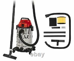 Einhell TC-VC 1930 S Wet And Dry Vacuum Cleaner 1500W, 30L Stainless Steel