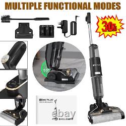 Electric Floor Scrubber Battery Stick Vacuum Cleaner Wet & Dry Vacuuming Blower