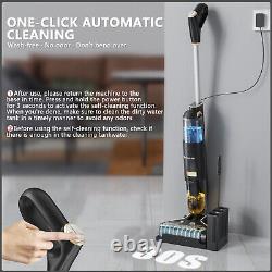 Electric Floor Scrubber Battery Stick Vacuum Cleaner Wet & Dry Vacuuming Blower