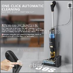 Electric Floor Scrubber Battery Stick Vacuum Cleaner Wet & Dry Vacuuming Blower
