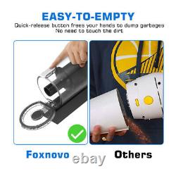 Foxnovo Cordless Powerful Suction Cleaner Wet Dry Vacuum for Car Office Home