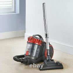Goodmans Turbomax Cylinder Vacuum Cleaner 800W Extendable Hose For All Surfcases