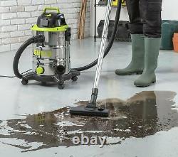 Guild 30L Wet & Dry Canister Vacuum Cleaner With Power Take Off 1500W