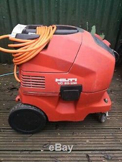 HILTI VC 20-UM 110v Wet and Dry Vacuum Dust Extractor Vac Control Hose Filter