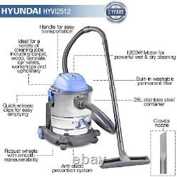 Hyundai 1200W 3-In-1 Wet and Dry Vacuum Cleaner HYVI2512