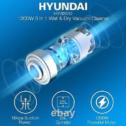 Hyundai 1200W 3-In-1 Wet and Dry Vacuum Cleaner HYVI2512