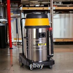 Industrial Vacuum Cleaner Wet Dry Carwash Commercial 3 Motor 3600W 80L Hoover