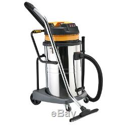 Industrial Vacuum Cleaner Wet & Dry Vac Commercial Stainless Steel 80L 3600W
