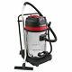 Industrial Vacuum Cleaner Wet & Dry Vac Extra Powerful Stainless Steel 80l B0658