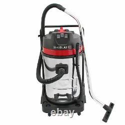 Industrial Vacuum Cleaner Wet & Dry Vac Extra Powerful Stainless Steel 80L B1218