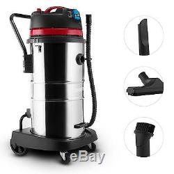 Industrial Vacuum Cleaner Wet Dry Vacuum HEPA Filter Socket Red 2000W 60L