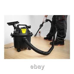 Industrial Vacuum Cleaner Wet & Dry Vacuum Shop Vac Wheels Bagless 1000W 10L