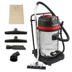 Industrial Wet & Dry Vacuum Cleaner & Attachments, Powerful 3000W, 80 Litre