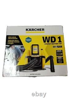 Kärcher WD1 Cordless Wet & Dry Vacuum Cleaner with battery. New