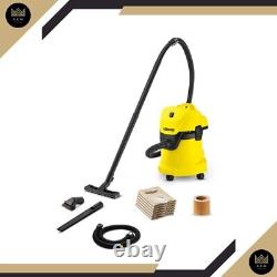 Karcher WD3 Wet & Dry Tough Vac with extra Nozzle, Brush and Bags