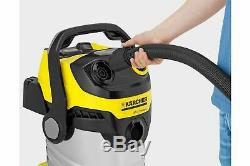 Karcher WD5 Premium High Volume Wet and Dry 1100W Vacuum Cleaner Yellow