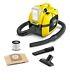 Karcher Wd 1 Compact Battery Solo Cordless Wet & Dry Vacuum Cleaner Yellow 400w