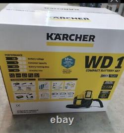 Kärcher WD 1 Cordless Wet & Dry Cleaner Yellow New stock to clear