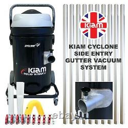 Kiam Cyclone P Gutter Wet Dry Vacuum Cleaner & 40ft 12m Pole Kit Cleaning System