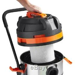 Large Wet And Dry Vacuum Cleaner Heavy Duty Powerful Shop Vac Bagless Industrial