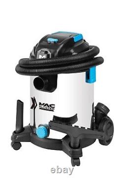 MACALLISTER 30L Vacuum Wet & Dry Trade Blower Vac Power Cleaner 1400W MWDV30L-A