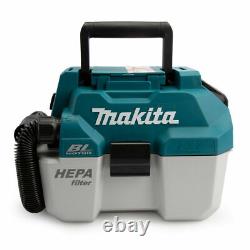 Makita DVC750LZ 18V LXT BL Wet/Dry Vacuum Cleaner + 1 x 6.0Ah Battery & Charger