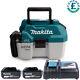 Makita Dvc750lz 18v Lxt Bl Wet/dry Vacuum Cleaner + 2 X 5ah Batteries & Charger