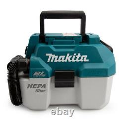 Makita DVC750LZ 18V LXT Brushless Wet/Dry Vacuum Cleaner With 1 x 5.0Ah Battery